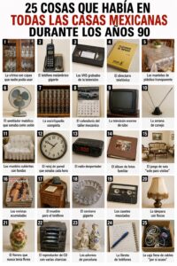 Objetos de los años 90 en México
