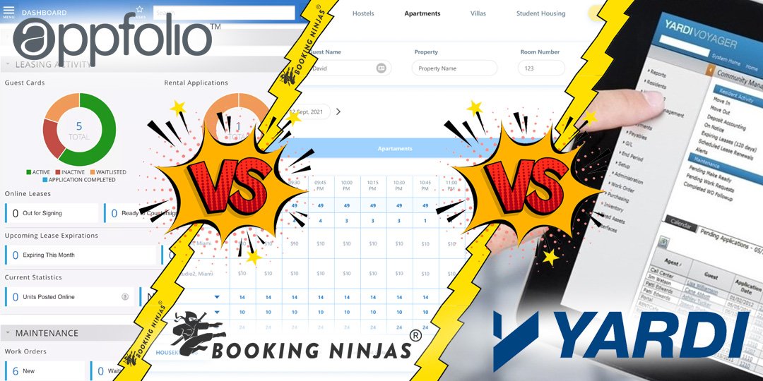 Appfolio vs Yardi vs Booking Ninjas PMS cover image