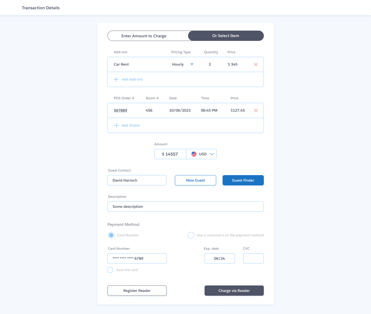 Booking Ninjas digital cash register POS integrated with PMS