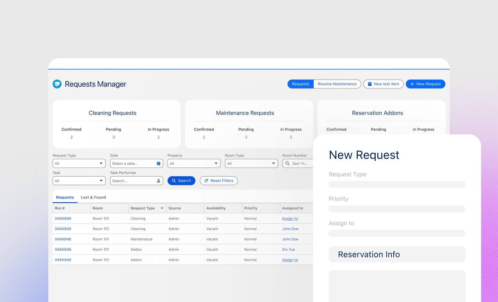 Housekeeping & Maintenance Management