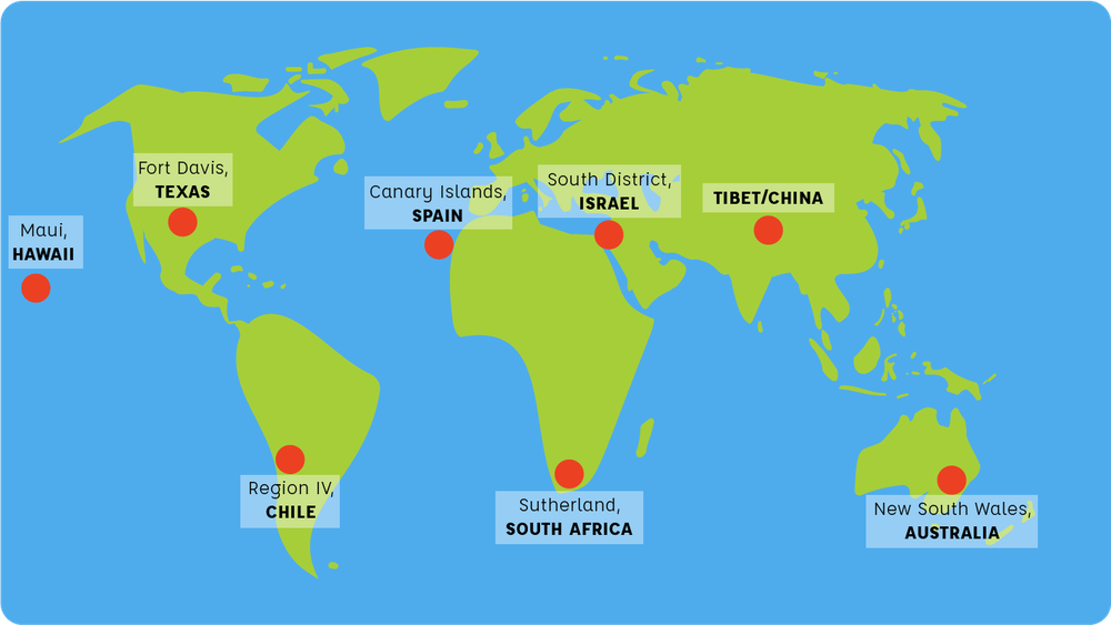 LCO sites map