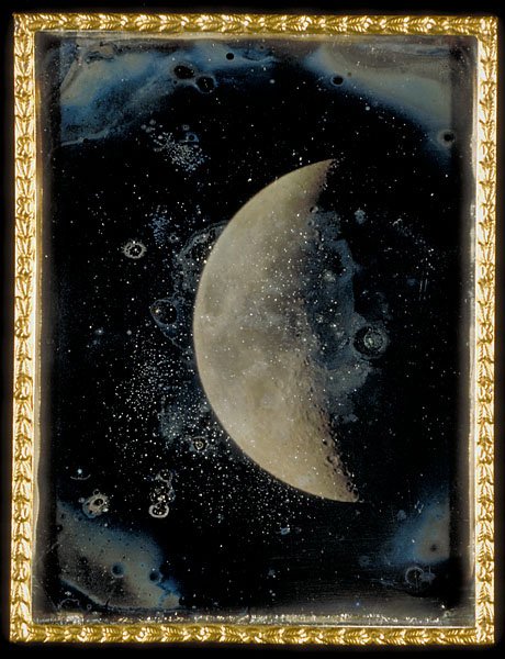View of the Moon by John Adams Whipple, 1852