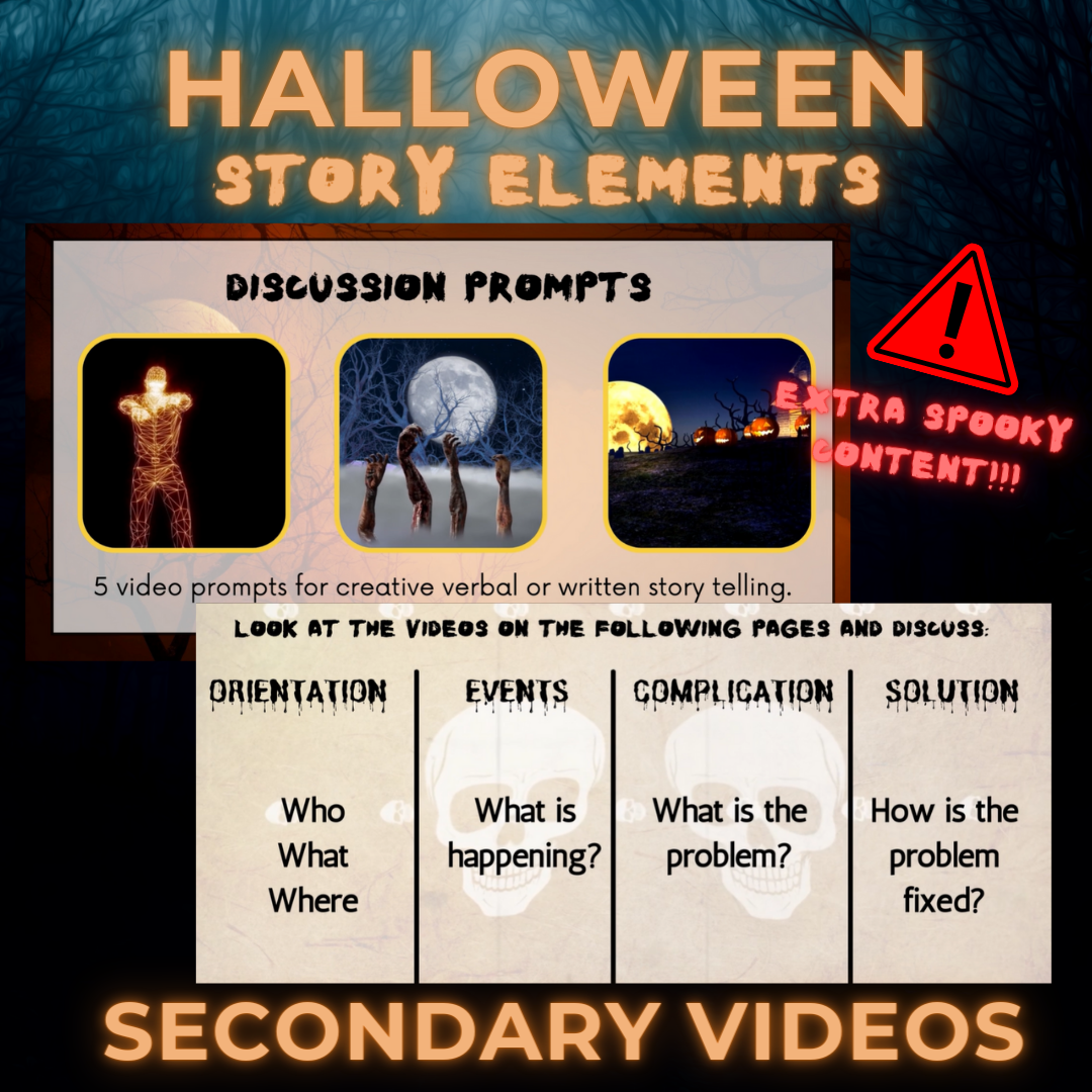 Halloween – Story Elements Secondary Video Interactive