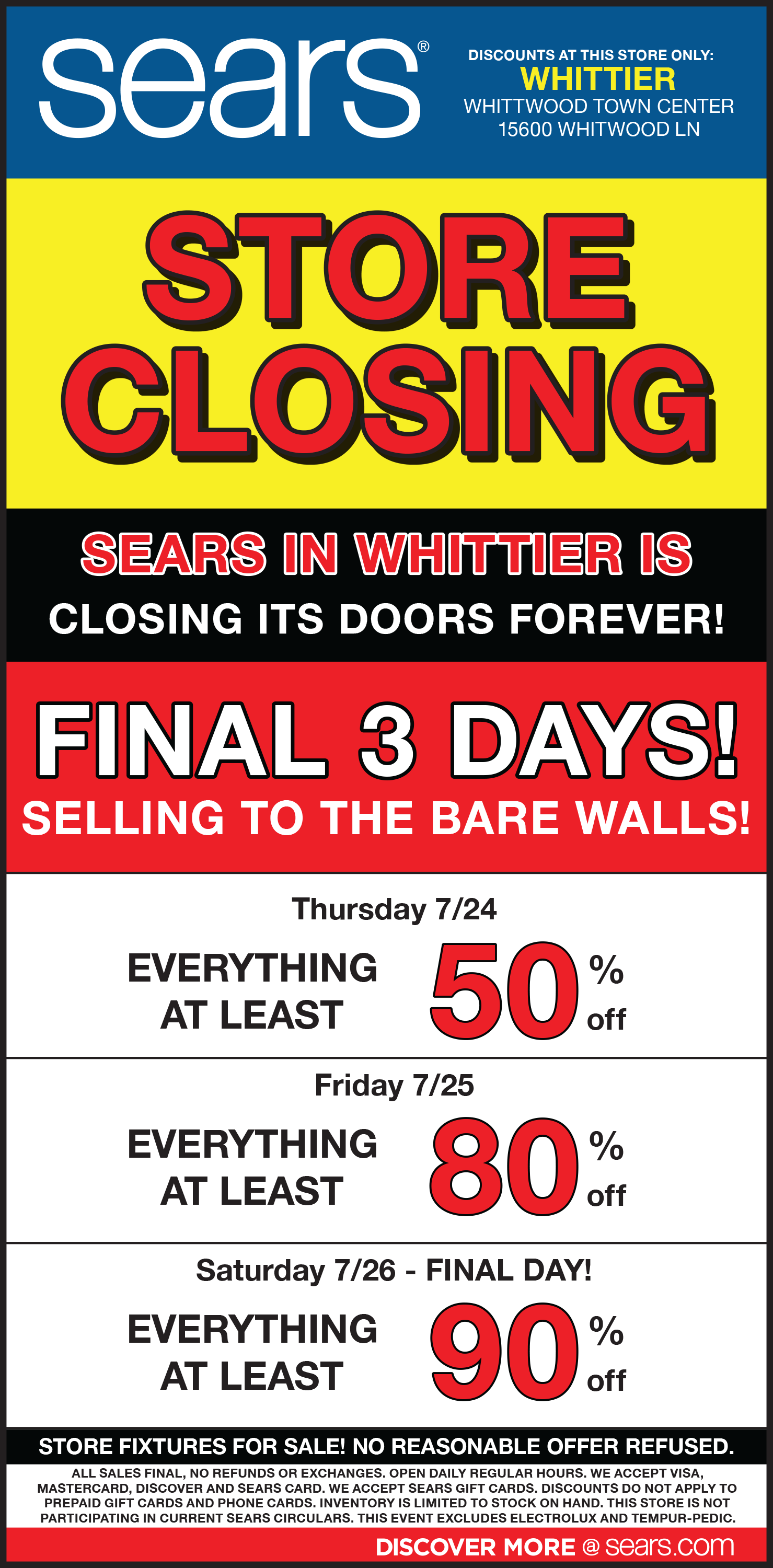 SEARS Store Closing - PLACEHOLDER - PAGE WILL BE PUBLISHED SOON