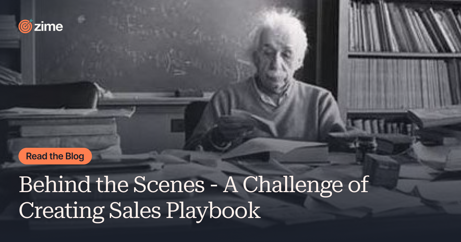 Behind the Scenes - A Challenge of Creating Sales Playbook