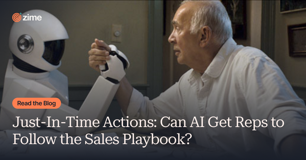 Just-In-Time Actions: Can AI Get Reps to Follow the Sales Playbook?